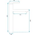 BATERIA UMYWALKOWA JS-650101-1 PIXEL CHROM WYSOKA