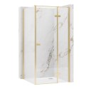 DRZWI PRYSZNICOWE ATLAS BRUSH GOLD 90 L