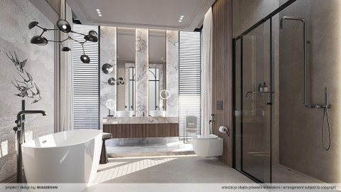 Deszczownica z baterią prysznicową