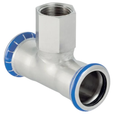 Trójnik przejściowy Geberit Mapress Edelstahl GW 28x1/2''x28