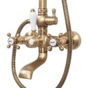 ZESTAW NATRYSKOWY BERGAMO BRĄZ ANTYCZNY