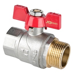 Zawór kulowy prosty GW/GZ 1/2'' PN30 VALVEX GREEN