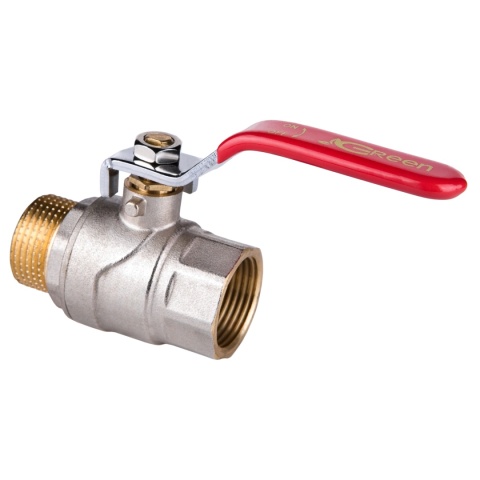 Zawór kulowy prosty GW/GZ 1'' PN30 VALVEX GREEN