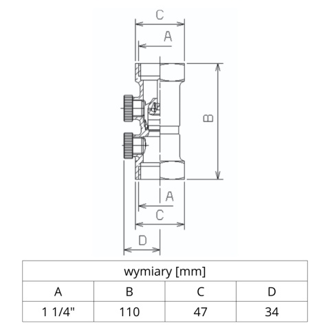 Zawór zwrotny antyskażeniowy EA291NF DN32