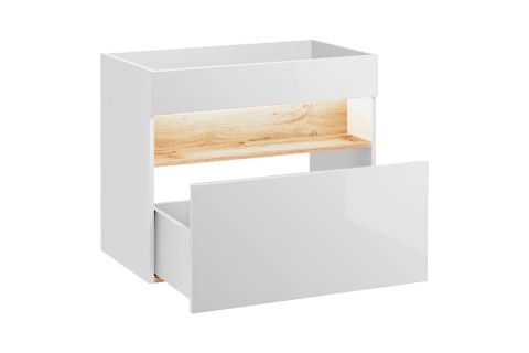 Szafka pod umywalkę 80cm BAHAMA WHITE szuflada