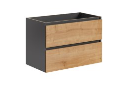 Szafka pod umywalkę 80cm MONAKO GREY OAK szuflady