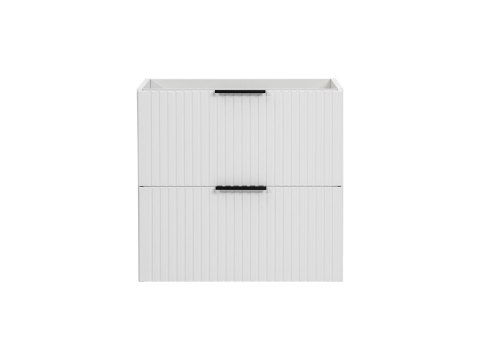 Szafka pod umywalkę 60cm biała ryflowana ADEL WHITE