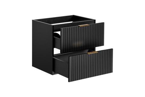 Szafka pod umywalkę 60cm 2 szuflady ADEL BLACK