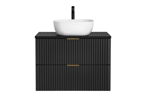 Szafka pod umywalkę 80cm 2 szuflady ADEL BLACK