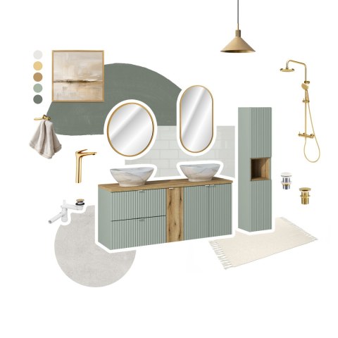 Szafka pod umywalkę 60cm 2 szuflady