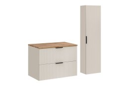 Zestaw meblowy 80cm z blatem i szafką wysoką ADEL CASHMERE COMAD