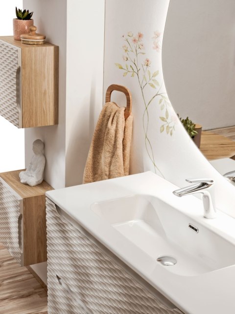 Szafka pod umywalkę 120cm OCEAN BEIGE szuflady COMAD