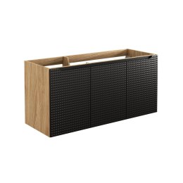 Szafka pod umywalkę Luxor Black 120cm 3 Drzwi