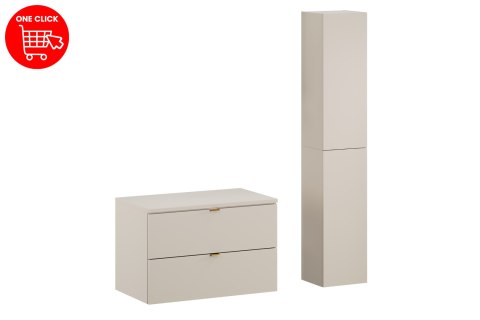 Zestaw meblowy 80cm z blatem i Szafką wysoką