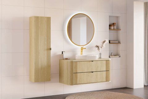 Szafka wysoka 1 drzwi OVALIA CREMONA