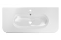 Umywalka meblowa jednokomorowa 100cm PURE WHITE GLOSS