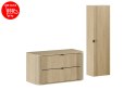 Zestaw meblowy 100cm z blatem i szafką wysoką