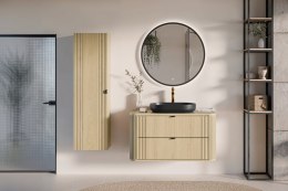 Zestaw meblowy 100cm z blatem, umywalką nablatową River i szafką wysoką