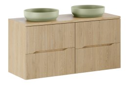 Zestaw meblowy 120cm z blatem i 2 umywalkami nablatowymi River