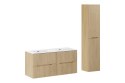 Zestaw meblowy 120cm z umywalką meblową SKY i szafką wysoką