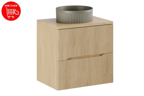 Zestaw meblowy 60cm z blatem i umywalką nablatową Beyond