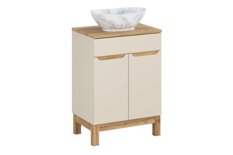 Zestaw meblowy 60cm z blatem i umywalką nablatową Pati