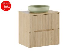 Zestaw meblowy 60cm z blatem i umywalką nablatową River