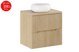 Zestaw meblowy 60cm z blatem i umywalką nablatową Wiki