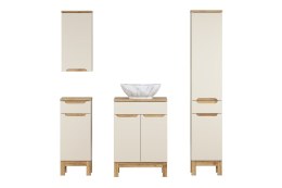 Zestaw meblowy 60cm z blatem, umywalką nablatową Pati i szafką wysoką