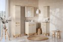 Zestaw meblowy 60cm z umywalką meblową Lava, szafką wysoką i szafką z lustrem