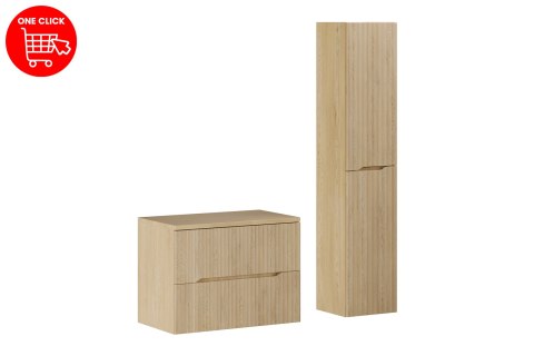 Zestaw meblowy 80cm z blatem i Szafką wysoką