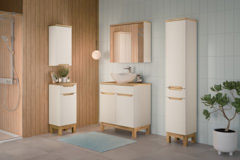 Zestaw meblowy 80cm z blatem i umywalką nablatową Cloud