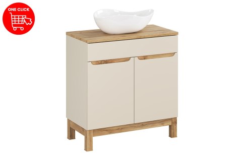 Zestaw meblowy 80cm z blatem i umywalką nablatową Cloud