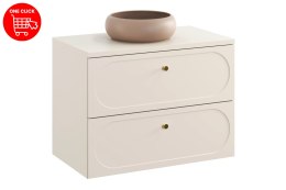 Zestaw meblowy 80cm z blatem i umywalką nablatową Wiki