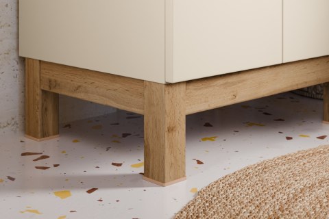 Zestaw meblowy 80cm z umywalką meblową SKY i szafką wysoką