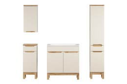 Zestaw meblowy 80cm z umywalką meblową SKY i szafką wysoką