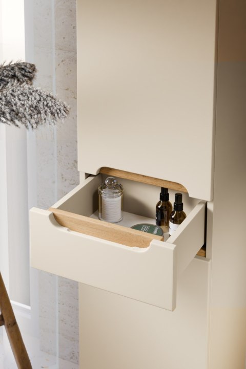 Zestaw meblowy 80cm z umywalką meblową SKY i szafką wysoką