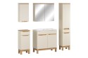 Zestaw meblowy 80cm z umywalką meblową SKY, szafką wysoką i szafką z lustrem