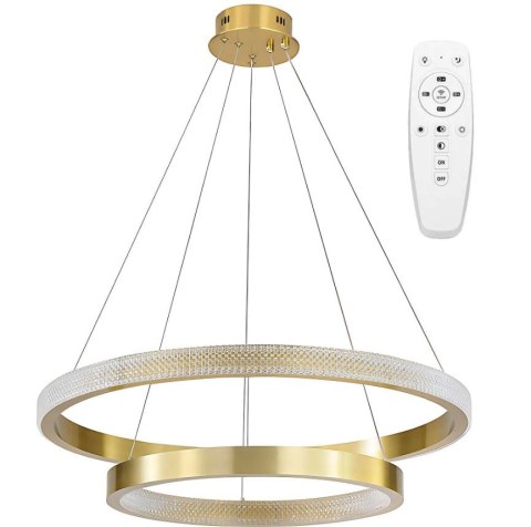 Lampa sufitowa wisząca LED APP1772-CP złoto szczotkowane