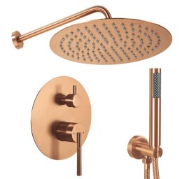 ZESTAW NATRYSKOWY JS-622711BRG ARGON MIEDŹ SZCZOTK