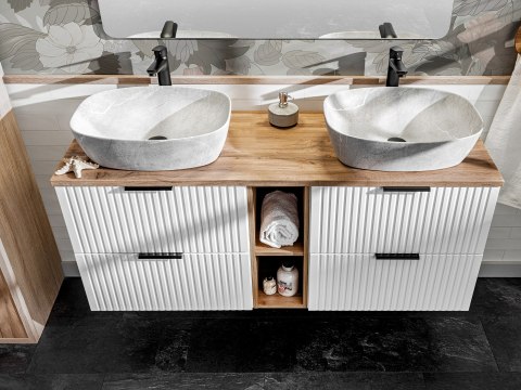 Zestaw meblowy 80cm z blatem i umywalką nablatową Anna