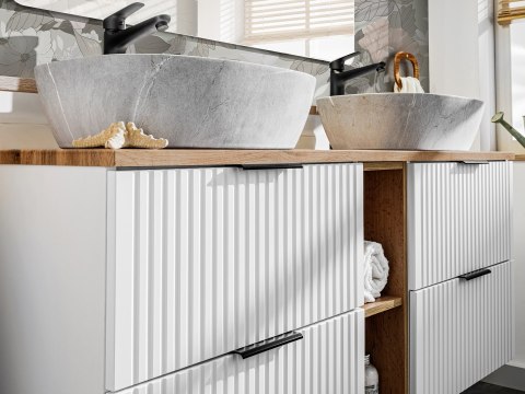 Zestaw meblowy 80cm z blatem i umywalką nablatową Anna