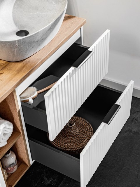 Zestaw meblowy 80cm z blatem i umywalką nablatową Anna