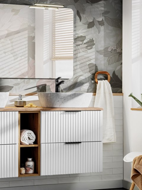 Zestaw meblowy 80cm z blatem i umywalką nablatową Anna