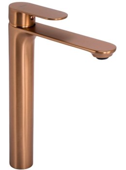 BATERIA UMYWALKOWA DROP MIEDŹ SZCZOTKOWANA WYSOKA