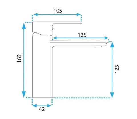 BATERIA UMYWALKOWA MY2102-2G VENETA ZŁOTA NISKA