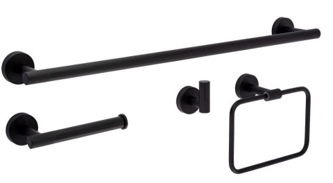 KOMPLET WIESZAKÓW ŁAZIENKOWYCH GRID BLACK