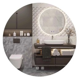 Lustro ścienne LED HZJ 70 cm