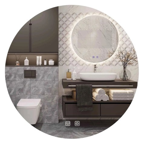 Lustro ścienne LED HZJ 70 cm