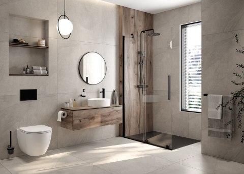 Ścianka prysznicowa walk-in 120 cm - przesuwna